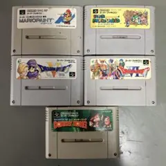【ジャンク】スーパーファミコンソフト5本セット　B