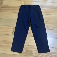 新品未使用☆コムサイズム　紺色デニム風　ポンチロングパンツ110cm