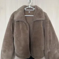 GU フラッフィーブルゾン　XL ブラウン