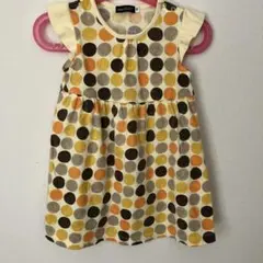 BeBe ドット柄 ノースリーブワンピース 90