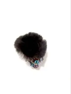 【新品未使用】コンプレックスビズ　ファークリップ　焦茶　ブラウン