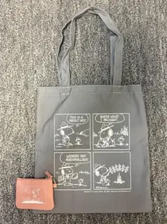 「スヌーピー/コールマン」 両A面トートバッグ＆キーチェーン付きコインケース