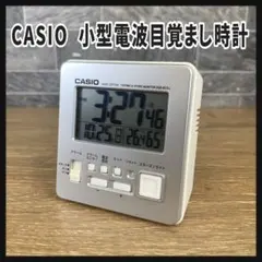 CASIO カシオ 小型 電波目覚まし時計 置き時計 日付・温度・湿度表示