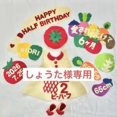 しょうた様専用　キューピーハーフ　ハーフバースデー