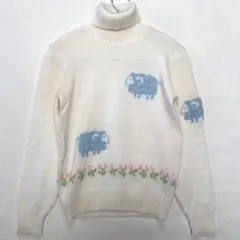 羊柄 セーター ファンシーフェアリー　ゆめかわレトロ　ドリームコア　ヴィンテージ