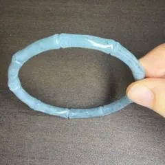 本翡翠ブレスレット バングル グァテマラ産 ねじねじ みずみずしい 高
