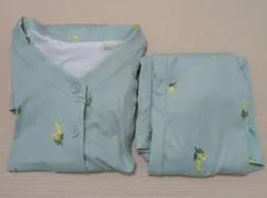 【訳あり美品】 西松屋マタニティパジャマ夏М〜Lグリーンミモザ