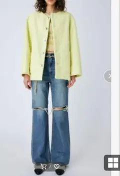 MOUSSマウジー／TWEED BOX ジャケット （新品・未使用・タグ付）