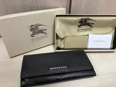 バーバリー BURBERRY 長財布 二つ折り 黒