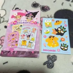 人気！！！セリア日焼けサンリオキャラクターズ シール ステッカー
