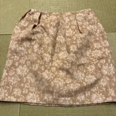 Ropé Picnic 花柄タイトスカート ベージュ