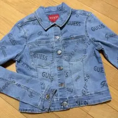 GUESS ロゴプリント デニムジャケット XS