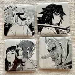 鬼滅の刃 ufotable お楽しみくじ スクエア缶バッジ 義勇 錆兎 真菰