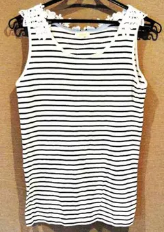 Mushush ストライプ タンクトップ サイズ2