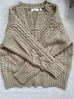 niko and... ケーブルニットセーター