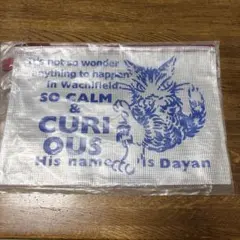 わちふぃーるど ダヤン ノベルティ ジッパー付き クリアケース