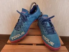 TOQUE トッキ アシックス フットサルシューズ ブルー×ピンク 24.5！