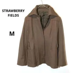ストロベリーフィールズ 長袖 ジャケット ウール 高級素材 秋冬 通勤 M 通学