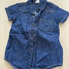 デニム 半袖シャツ 120