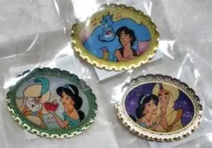 ディズニー　アラジン　コンサート　カプセルトイ　ピンバッジ　ジーニー　ジャスミン