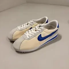 90's NIKE CORTEZ NYLON クリーム×青 デッドストック