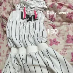 Daisy lovers ストライプノースリーブワンピース 130