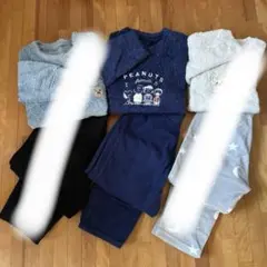 [かえで様専用]ユニクロ フリースパジャマ スヌーピー上下セット 130cm