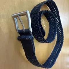 自由区 ブラックメッシュレザーベルトのサムネイル