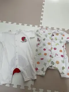 フルーツ柄ロンパース2点セット