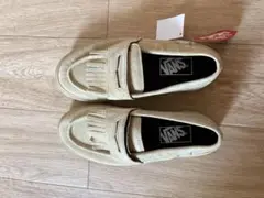 VANS ベージュ モカシン フリンジデザイン