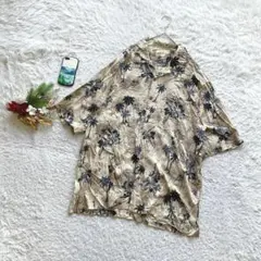 ✨希少✨ ジョセフアンドフェイス 七分袖シャツ 総柄 シルク100 ゆるだぼのサムネイル