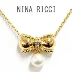 NINA RICCI ニナリッチ あこや パール K18 yg ネックレス