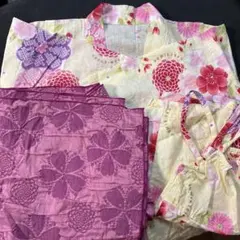 KUMIKYOKU 浴衣 帯 巾着 セット 花柄のサムネイル