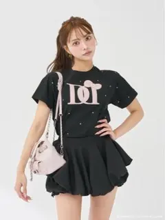 Darich ダーリッチ ハートモチーフクロップドトップス ハートモチーフクロップドトップス – Darich