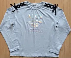 ALGY 長袖Tシャツ ホログラムプリント