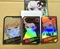 鬼滅の刃　キャラクターズホロカード　竈門禰豆子　煉獄杏寿郎　我妻善逸　3枚セット