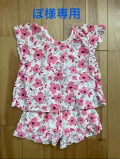 ⭐︎ぽ様専用⭐︎ZARA 花柄フリル袖トップス＆ショートパンツセット 100cm