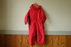 モンベル　赤色 Kid's 100 スキーウェア