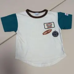 白　キッズTシャツ　100cmのサムネイル