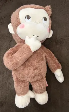 おさるのジョージ　ジョージ　赤いほっぺ　LLぬいぐるみ　あまえんぼうのサムネイル
