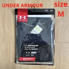 新品アンダーアーマークルーネック半袖コンプレッションシャツメンズMネイビー