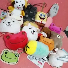 かえるのピクルス　スポンジボブ　忠犬もちしば　フェイスマスコット　まとめ売りのサムネイル