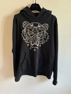 【レアデザイン】美品★KENZO パーカー 総柄 プルオーバー ネイビー L程度 KENZO（ケンゾー） Eye Relaxed Foodie F762SW8834XC パーカー プル