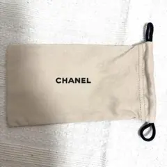 CHANEL シャネル 巾着 ポーチ ベージュ　メガネケース　サングラス　メガネのサムネイル