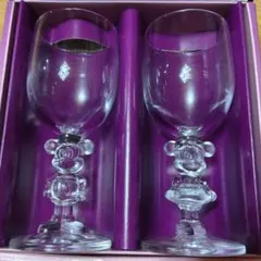 ミッキー＆ミニー ワイングラス 2個セット