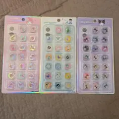 おはじきシール　サンリオ 3種　マイメロ　はぴだんぶい　クロミ