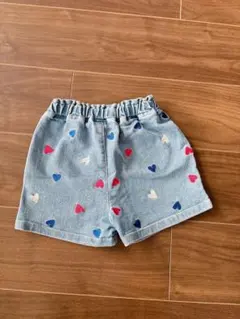 ハート柄デニムパンツ