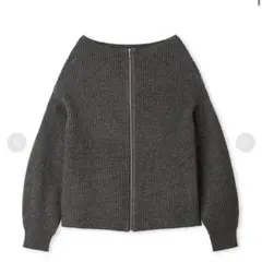 【FRAY I.D】2wayオフショルスキッパージップニット