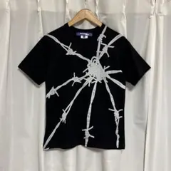 JUNYA WATANABE MAN 半袖Tシャツ 有刺鉄線 ブラック M