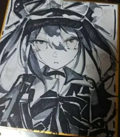 魔法少女ノ魔女裁判 まのさば 手描きイラスト 黒部ナノカ